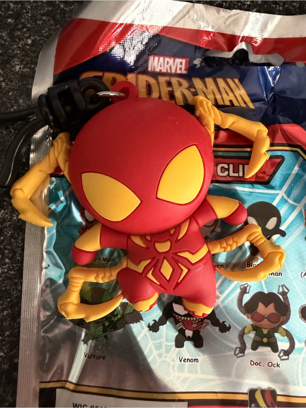 Marvel Red & Yellow Spider-Man Keychain